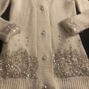 Boston Proper Beaded Cardigan size XS